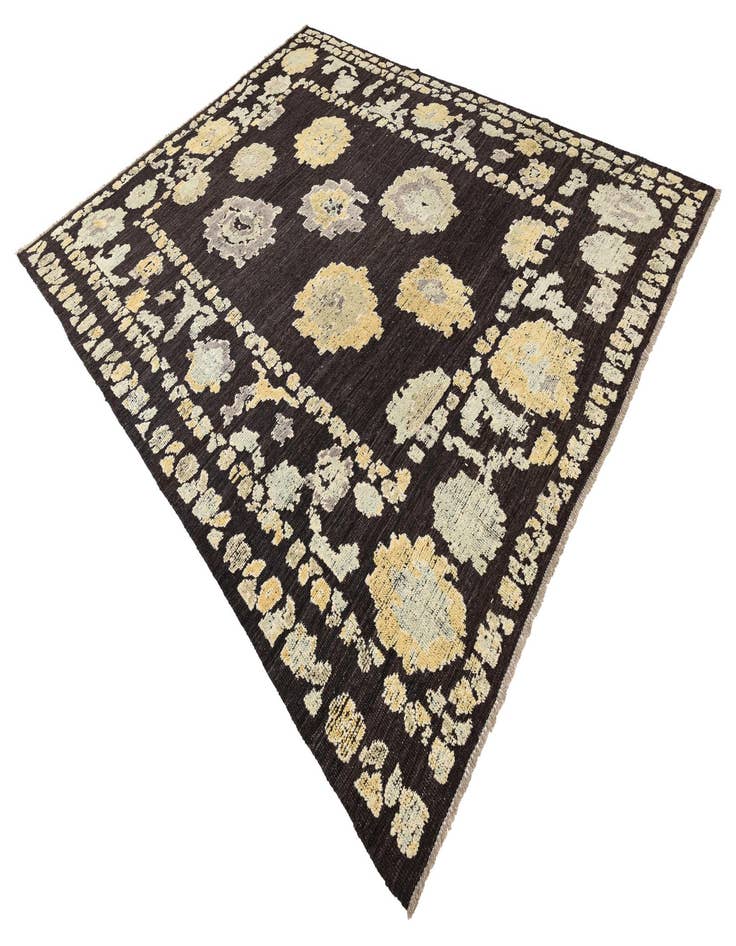 Detail image of  9' 4 x 12' 1  Hand Knotted Oushak Wool Rug