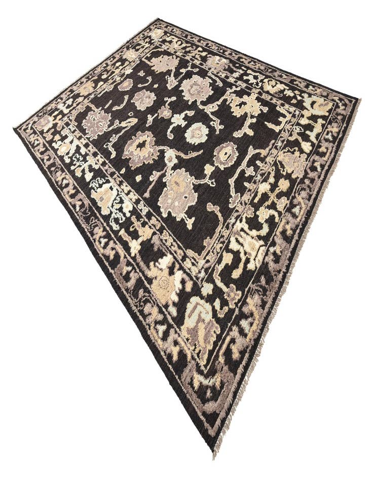 Detail image of  9' 4 x 12' 2  Hand Knotted Oushak Wool Rug