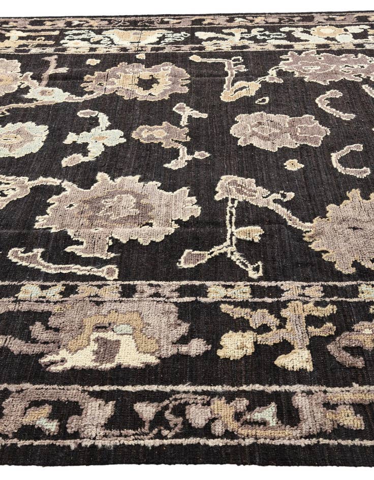 Detail image of  9' 4 x 12' 2  Hand Knotted Oushak Wool Rug