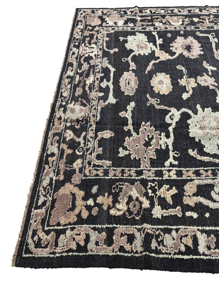 Detail image of  9' 5 x 12' 2  Hand Knotted Oushak Wool Rug