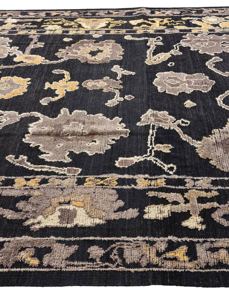 Detail image of  9' x 12' 7  Hand Knotted Oushak Wool Rug