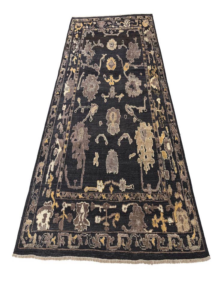 Detail image of  10' 2 x 14' 2  Hand Knotted Oushak Wool Rug