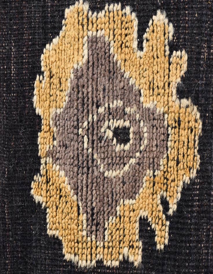 Detail image of  10' 2 x 14' 2  Hand Knotted Oushak Wool Rug