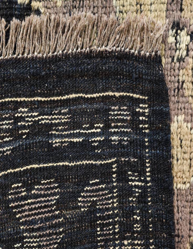 Detail image of  10' 1 x 14' 2  Hand Knotted Oushak Wool Rug