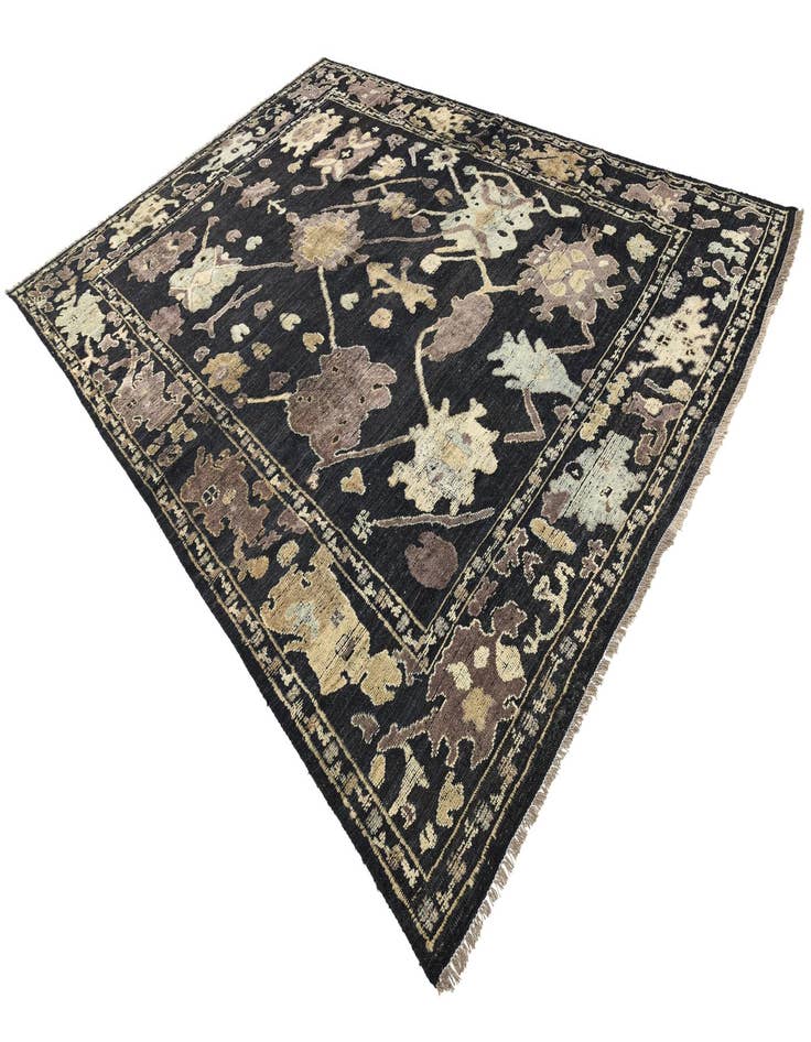 Detail image of  10' 1 x 14' 2  Hand Knotted Oushak Wool Rug