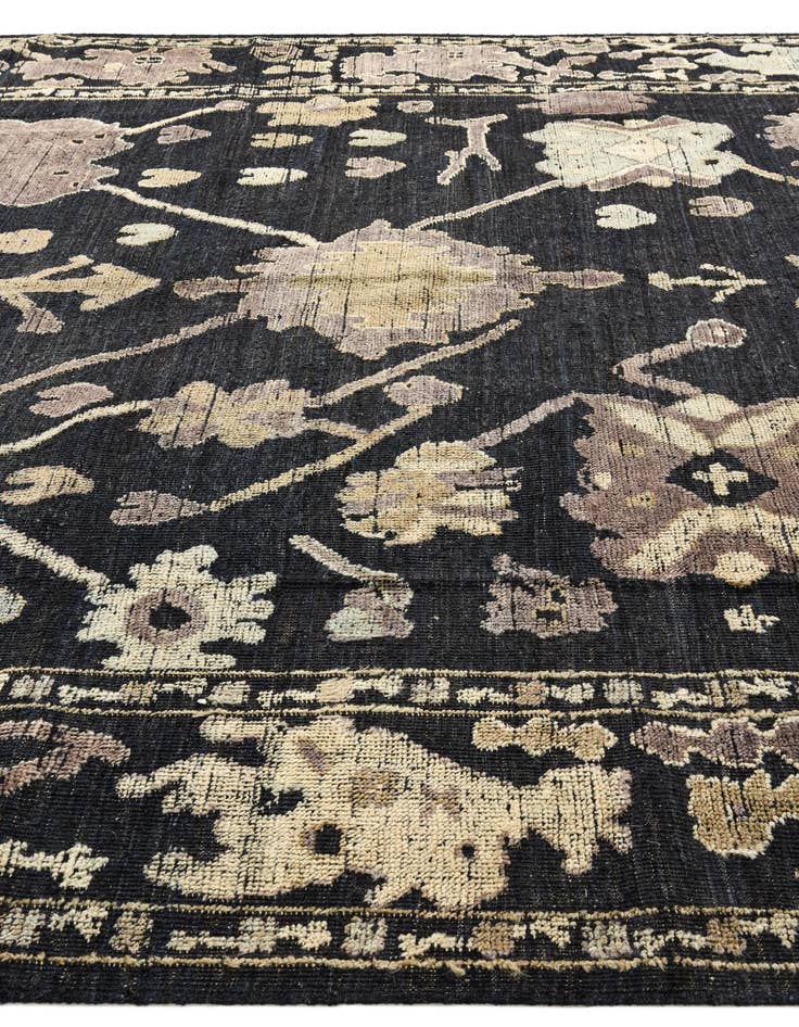 Detail image of  10' 1 x 14' 2  Hand Knotted Oushak Wool Rug