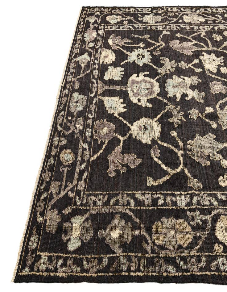 Detail image of  9' 3 x 12' 3  Hand Knotted Oushak Wool Rug