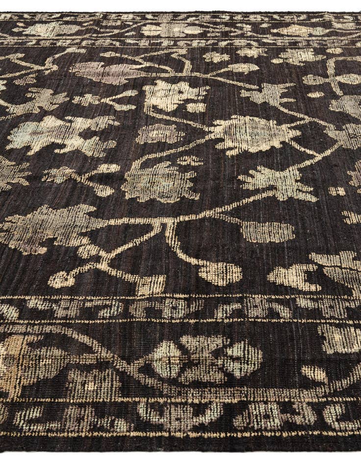 Detail image of  9' 3 x 12' 3  Hand Knotted Oushak Wool Rug