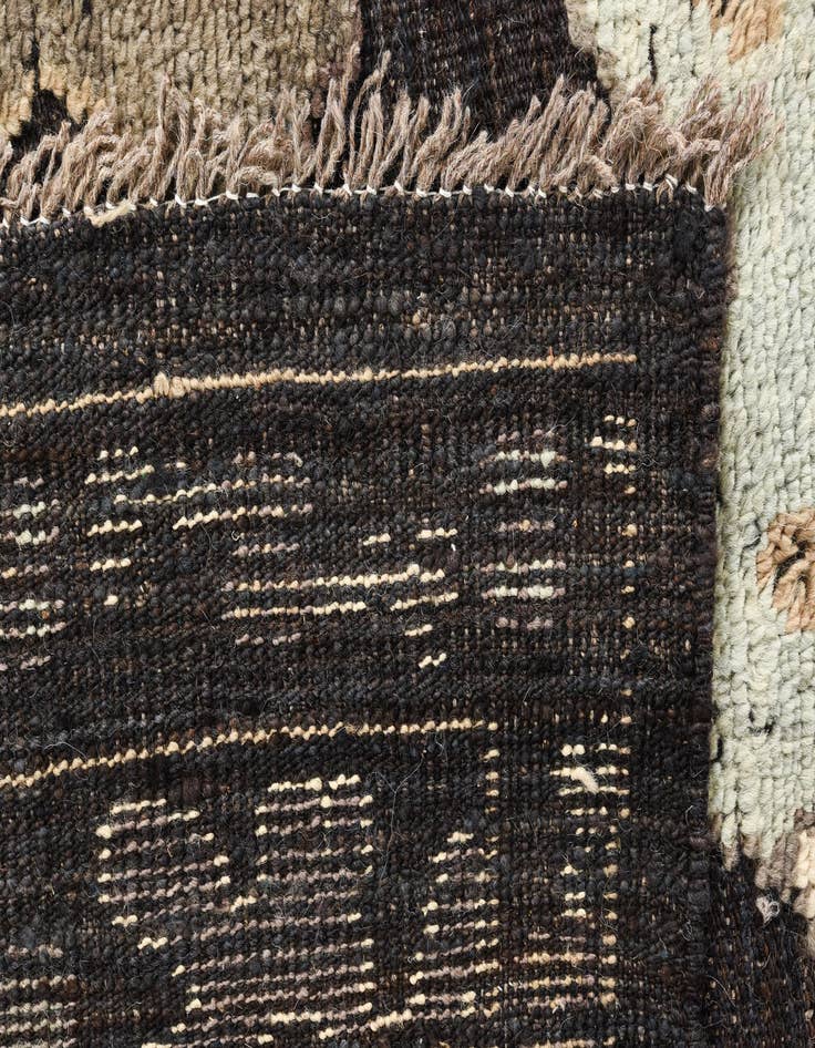 Detail image of  10' 5 x 14'  Hand Knotted Oushak Wool Rug