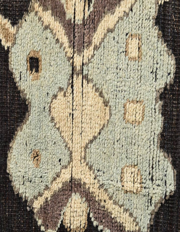 Detail image of  10' 5 x 14'  Hand Knotted Oushak Wool Rug