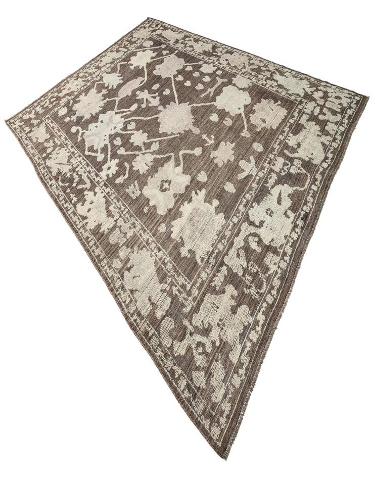 Detail image of  10' 2 x 14'  Hand Knotted Oushak Wool Rug