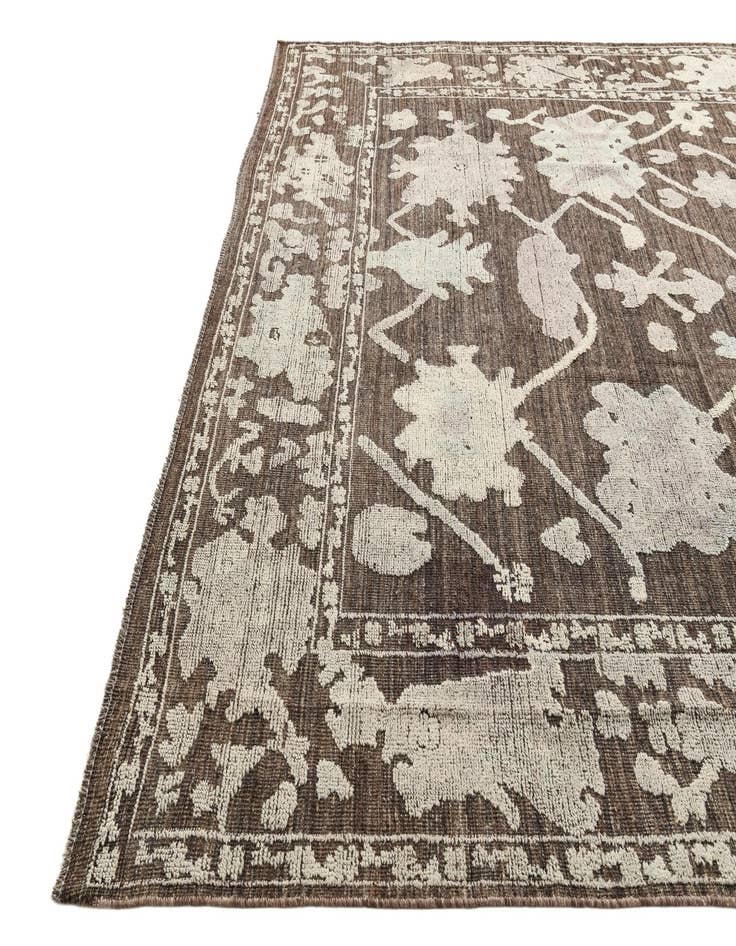 Detail image of  10' 2 x 14'  Hand Knotted Oushak Wool Rug