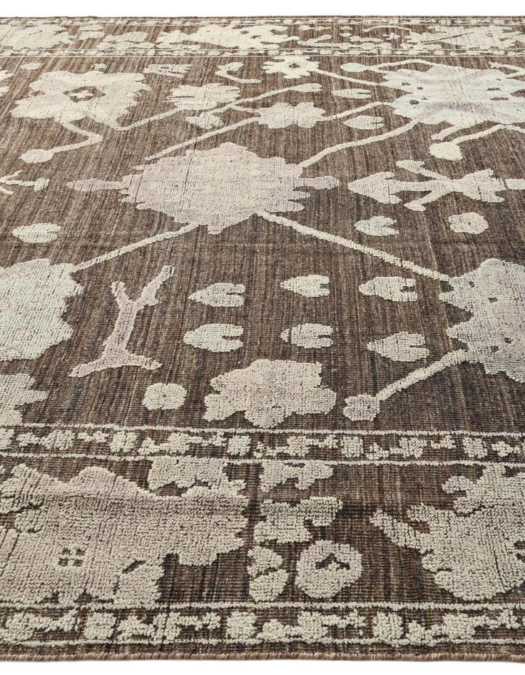 Detail image of  10' 2 x 14'  Hand Knotted Oushak Wool Rug