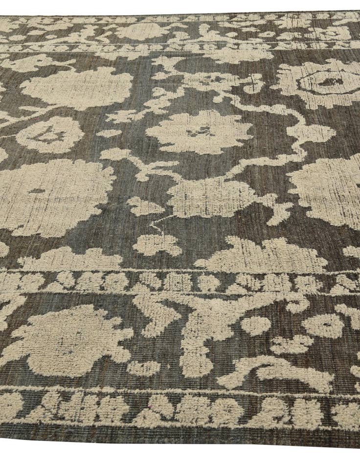 Detail image of  9' x 12' 4  Hand Knotted Oushak Wool Rug