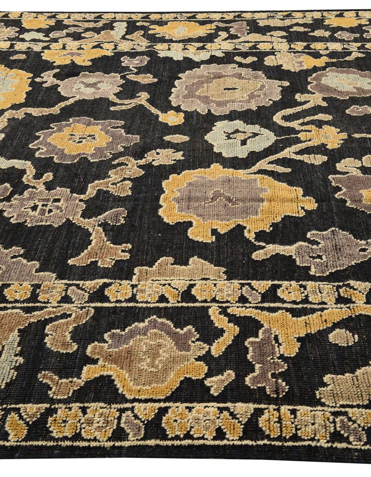 Detail image of  9' x 12' 7  Hand Knotted Oushak Wool Rug