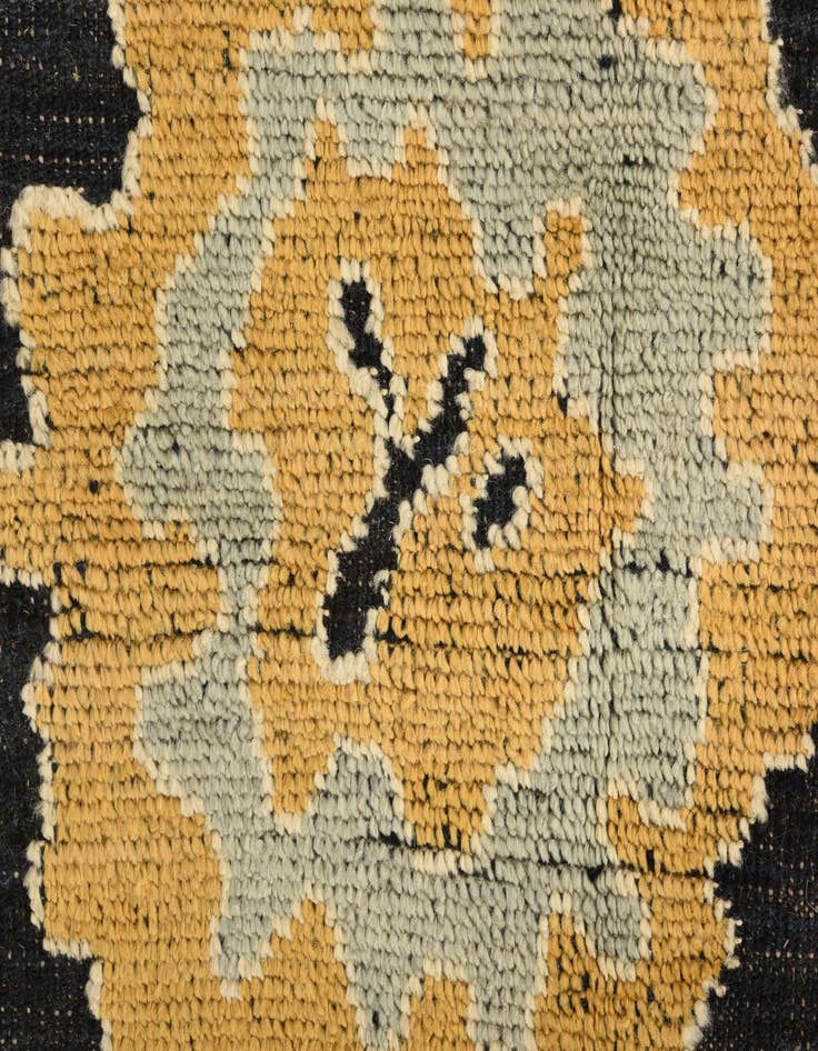 Detail image of  9' x 12' 7  Hand Knotted Oushak Wool Rug