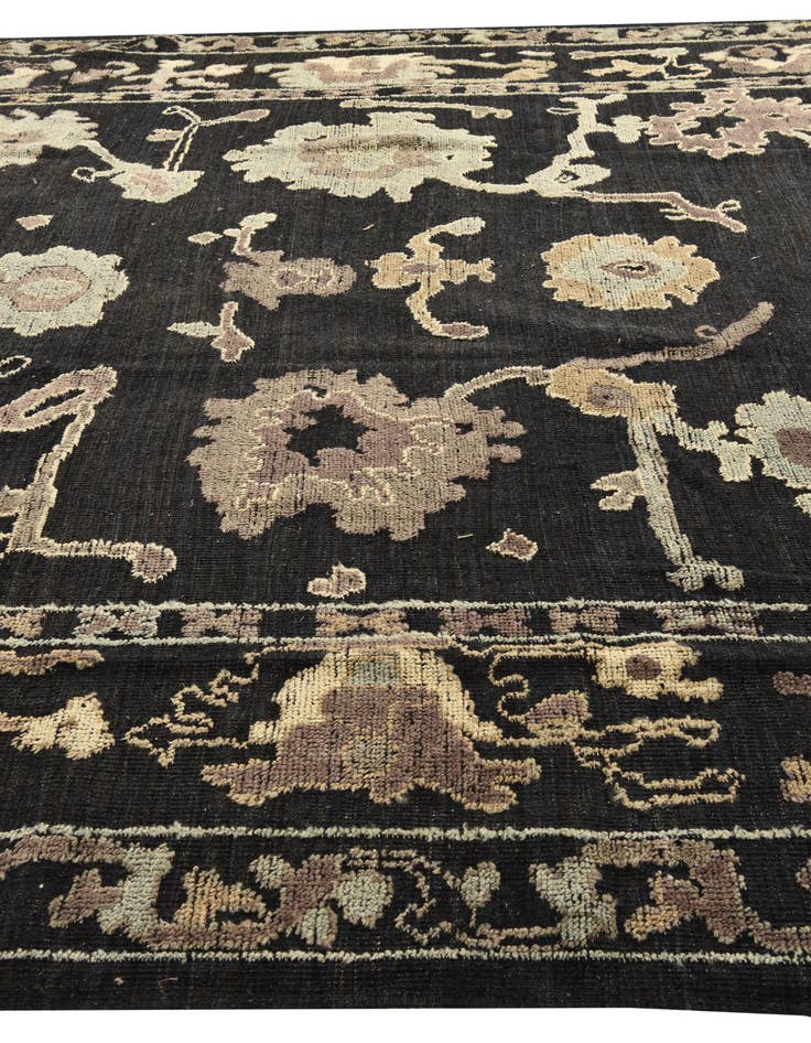 Detail image of  10' 1 x 13' 10  Hand Knotted Oushak Wool Rug