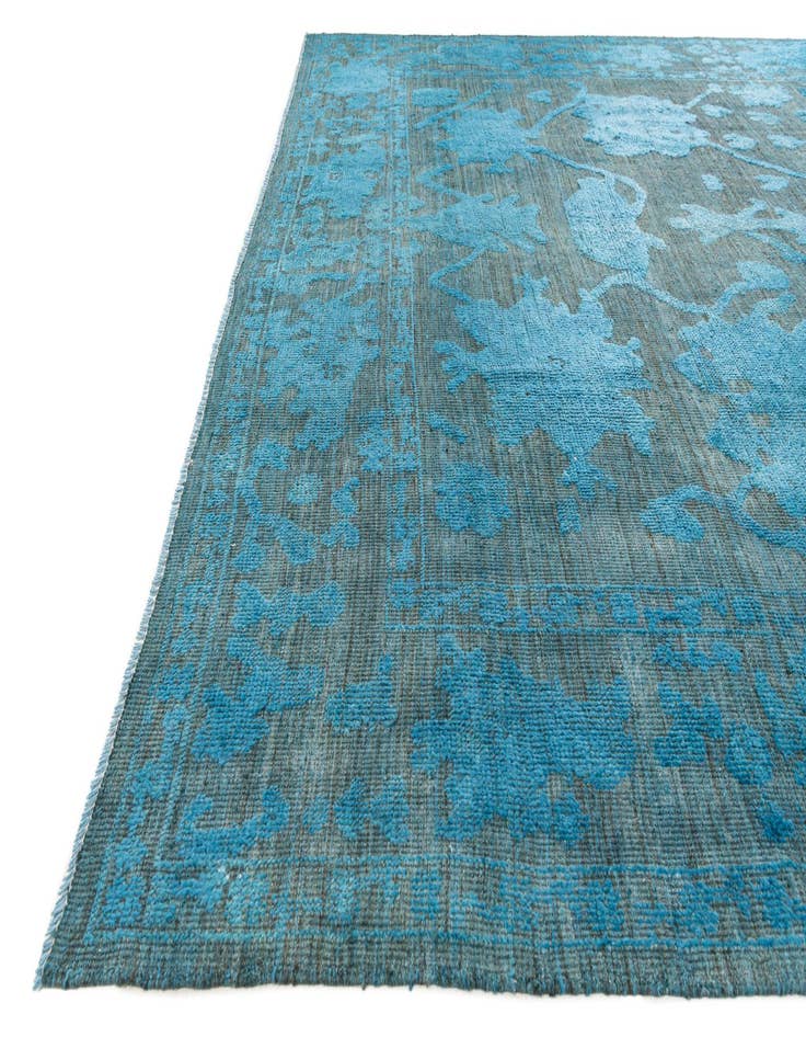 Detail image of  9' 2 x 12'  Hand Knotted Oushak Wool Rug