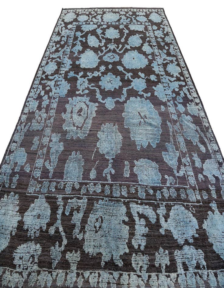 Detail image of  9' x 12' 7  Hand Knotted Oushak Wool Rug