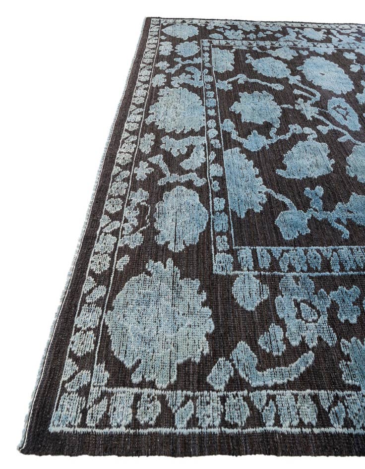 Detail image of  9' x 12' 7  Hand Knotted Oushak Wool Rug