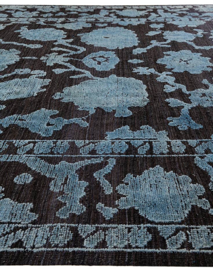 Detail image of  9' x 12' 7  Hand Knotted Oushak Wool Rug