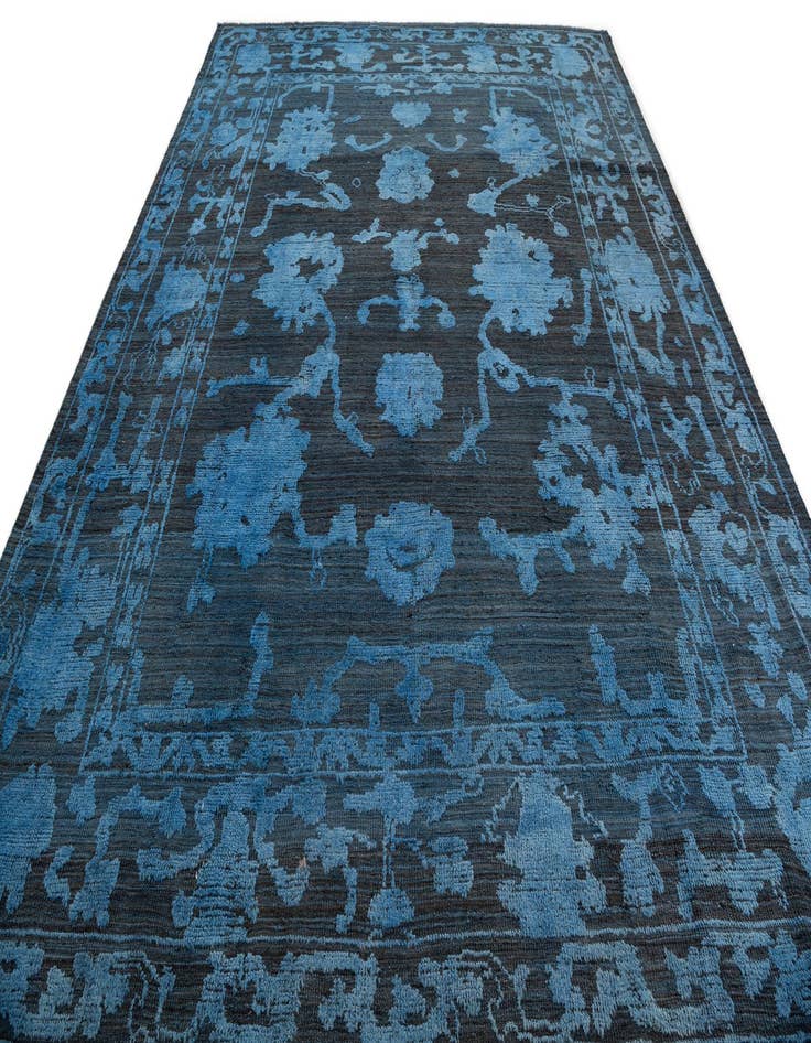 Detail image of  9' 4 x 12' 5  Hand Knotted Oushak Wool Rug