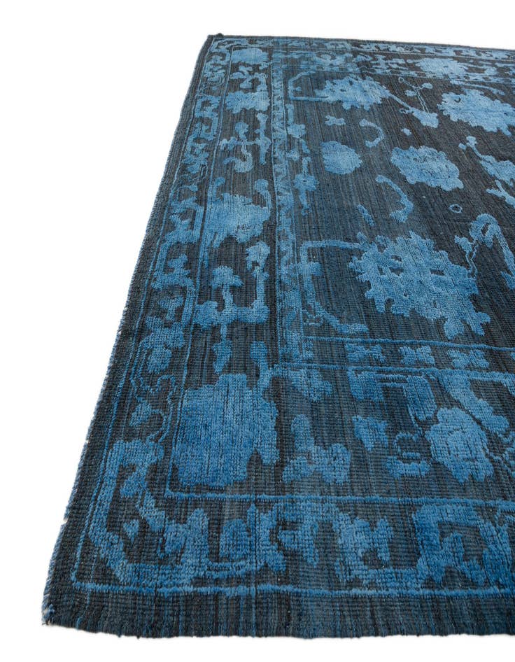 Detail image of  9' 4 x 12' 5  Hand Knotted Oushak Wool Rug