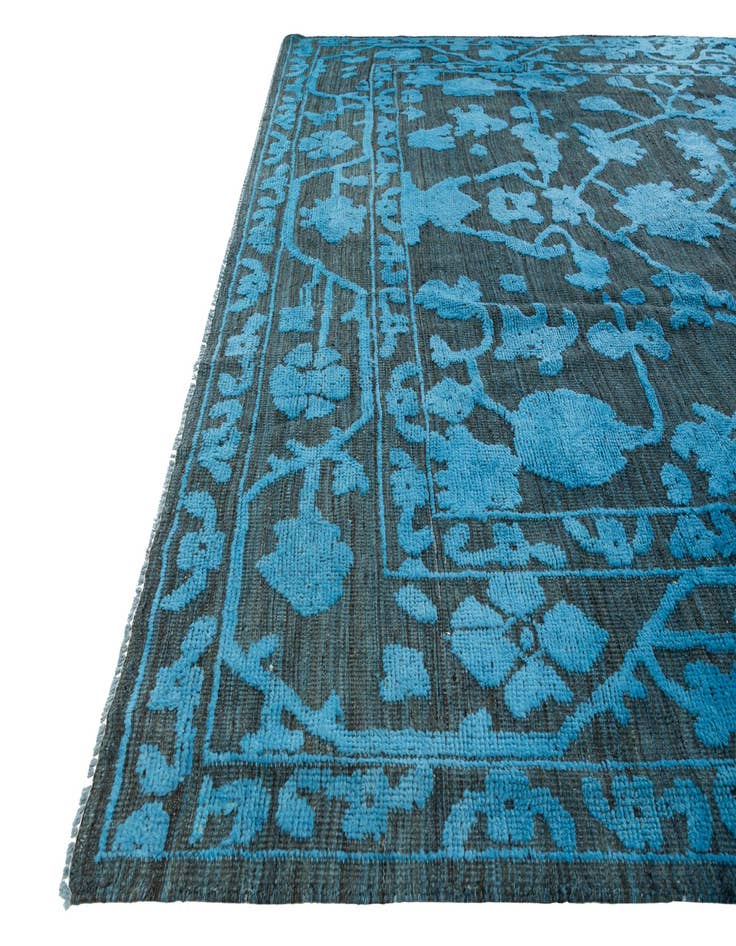 Detail image of  9' x 12' 4  Hand Knotted Oushak Wool Rug