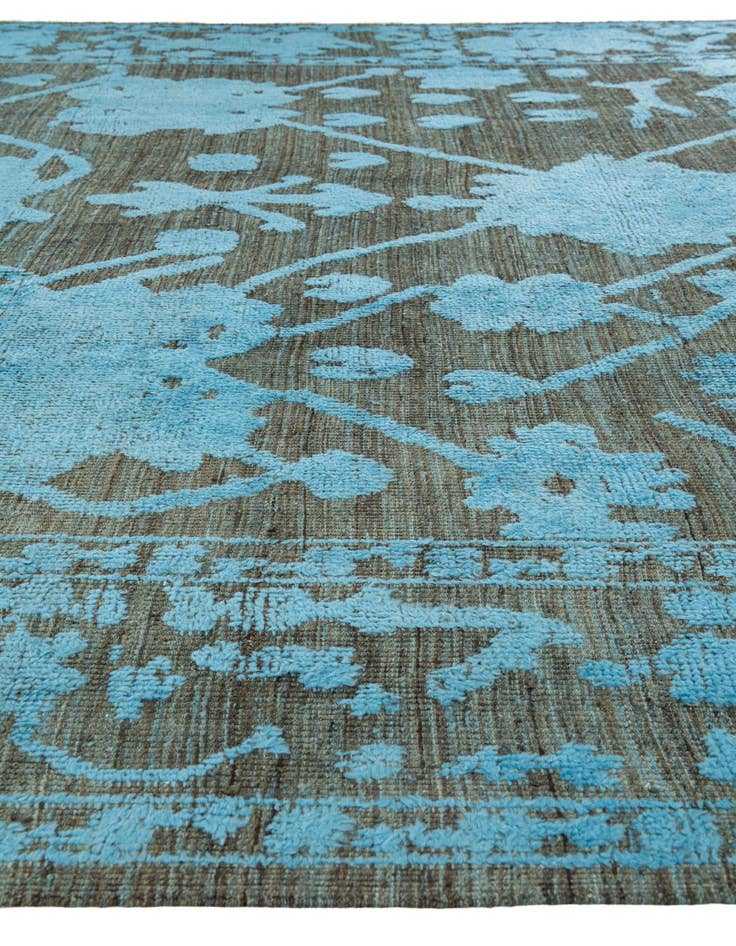 Detail image of  9' 1 x 12' 6  Hand Knotted Oushak Wool Rug
