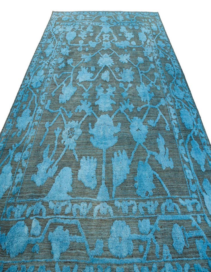 Detail image of  9' 4 x 12'  Hand Knotted Oushak Wool Rug