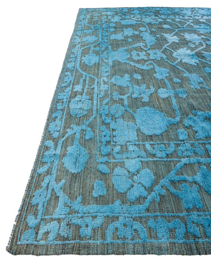 Detail image of  9' 4 x 12'  Hand Knotted Oushak Wool Rug