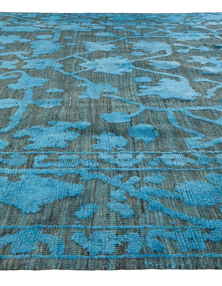 Detail image of  9' 4 x 12'  Hand Knotted Oushak Wool Rug