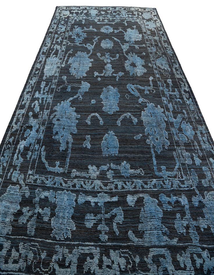 Detail image of  9' 2 x 12' 10  Hand Knotted Oushak Wool Rug