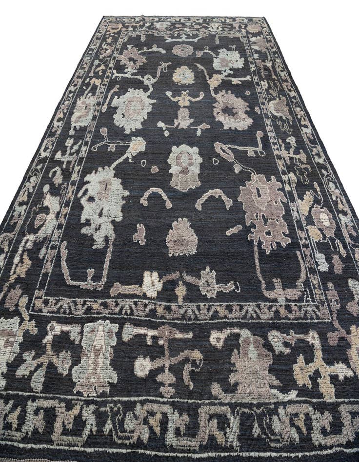 Detail image of  10' 1 x 14'  Hand Knotted Oushak Wool Rug