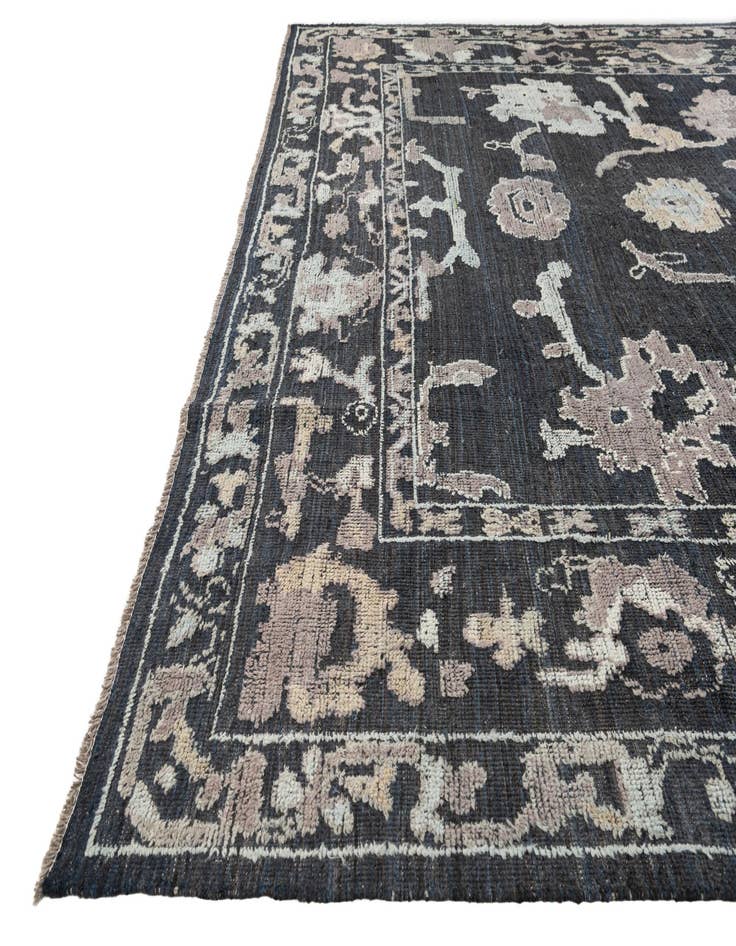 Detail image of  10' 1 x 14'  Hand Knotted Oushak Wool Rug