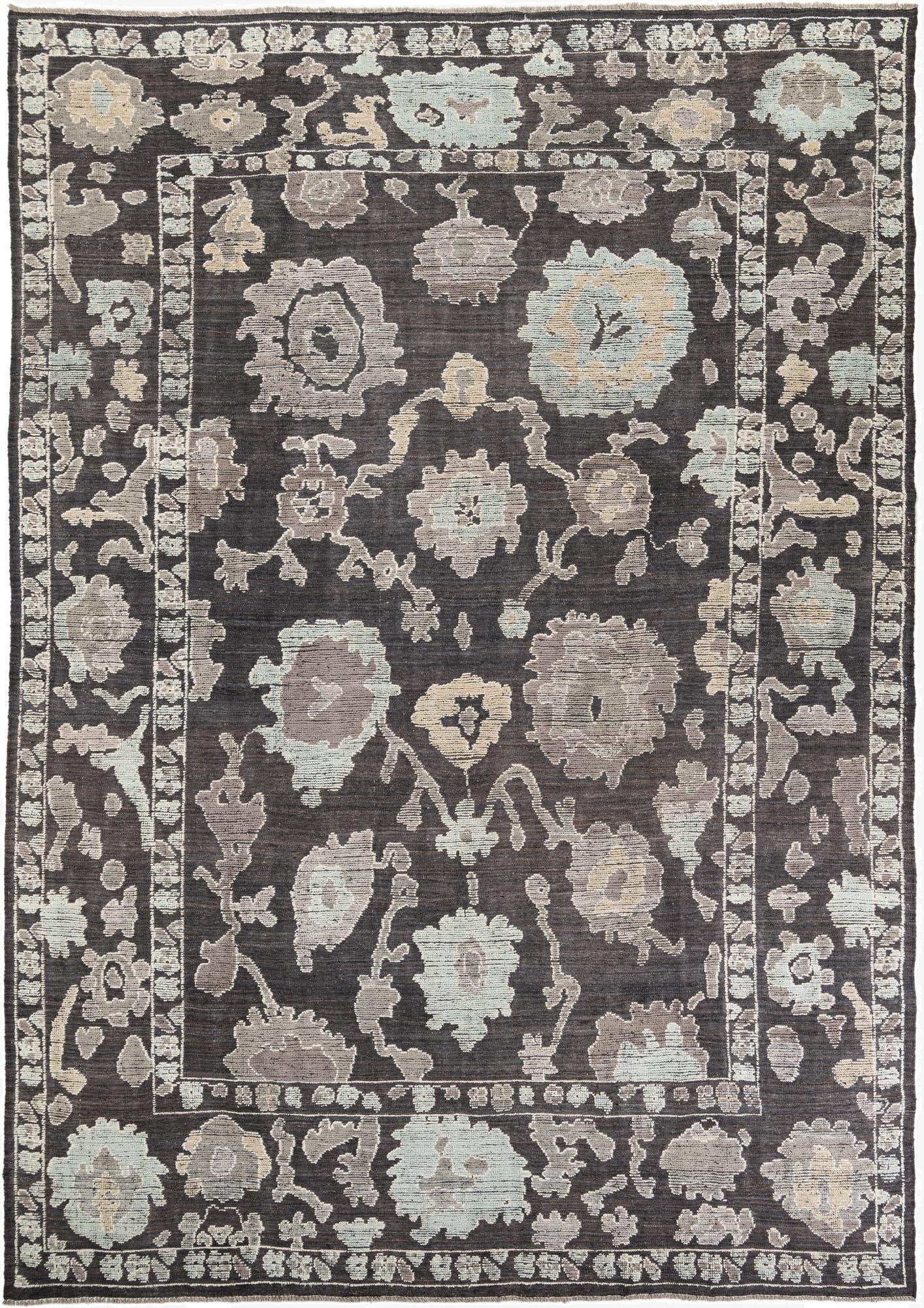  10' 1 x 14' 6  Hand Knotted Oushak Wool Rug