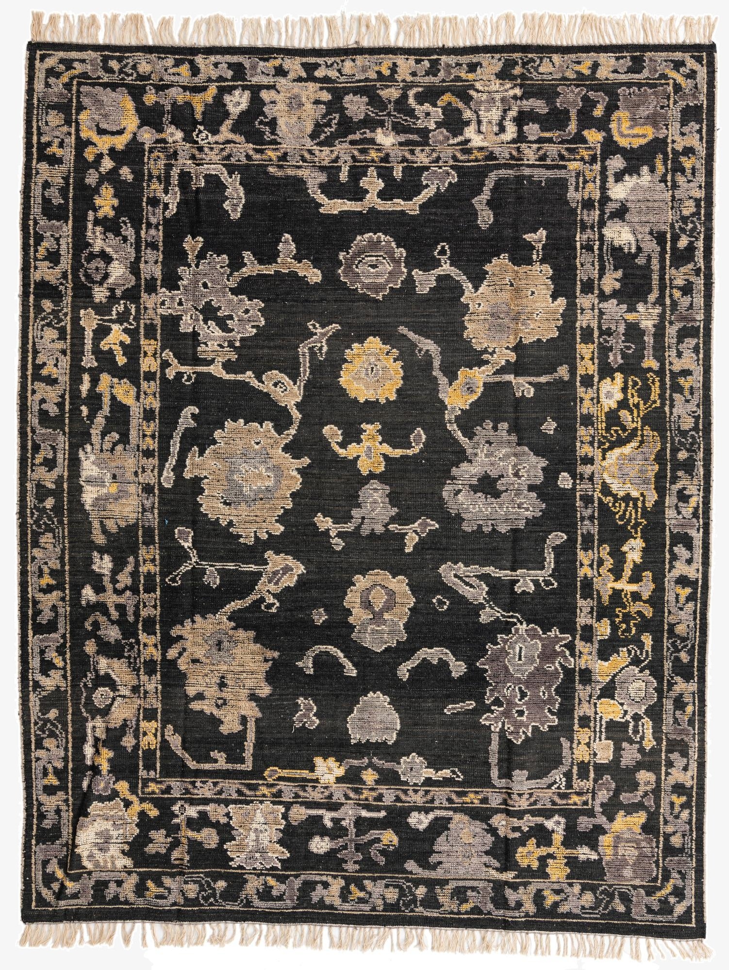  8' 2 x 10' 4  Hand Knotted Oushak Wool Rug