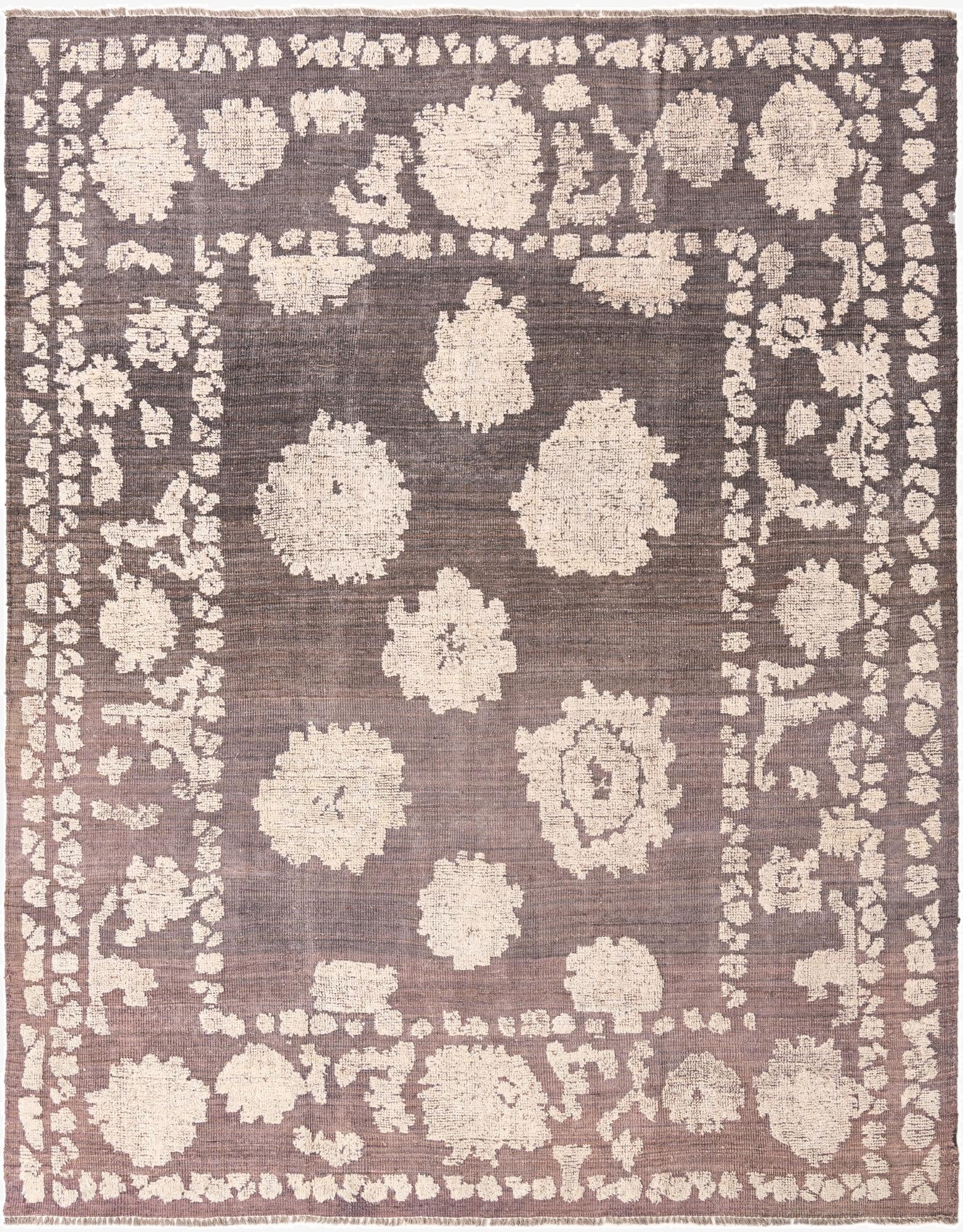  8' 2 x 10' 4  Hand Knotted Oushak Wool Rug