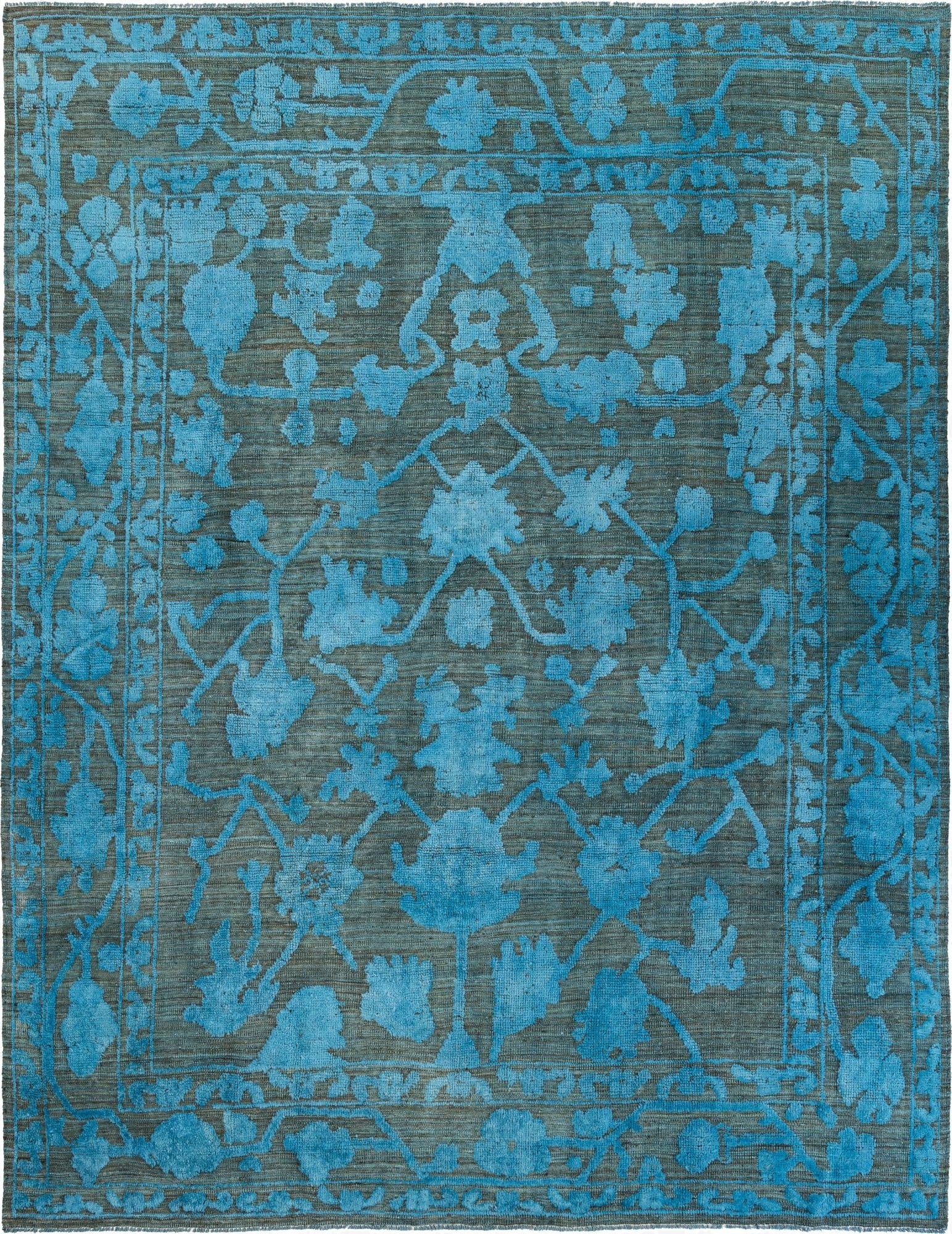  9' 4 x 12'  Hand Knotted Oushak Wool Rug