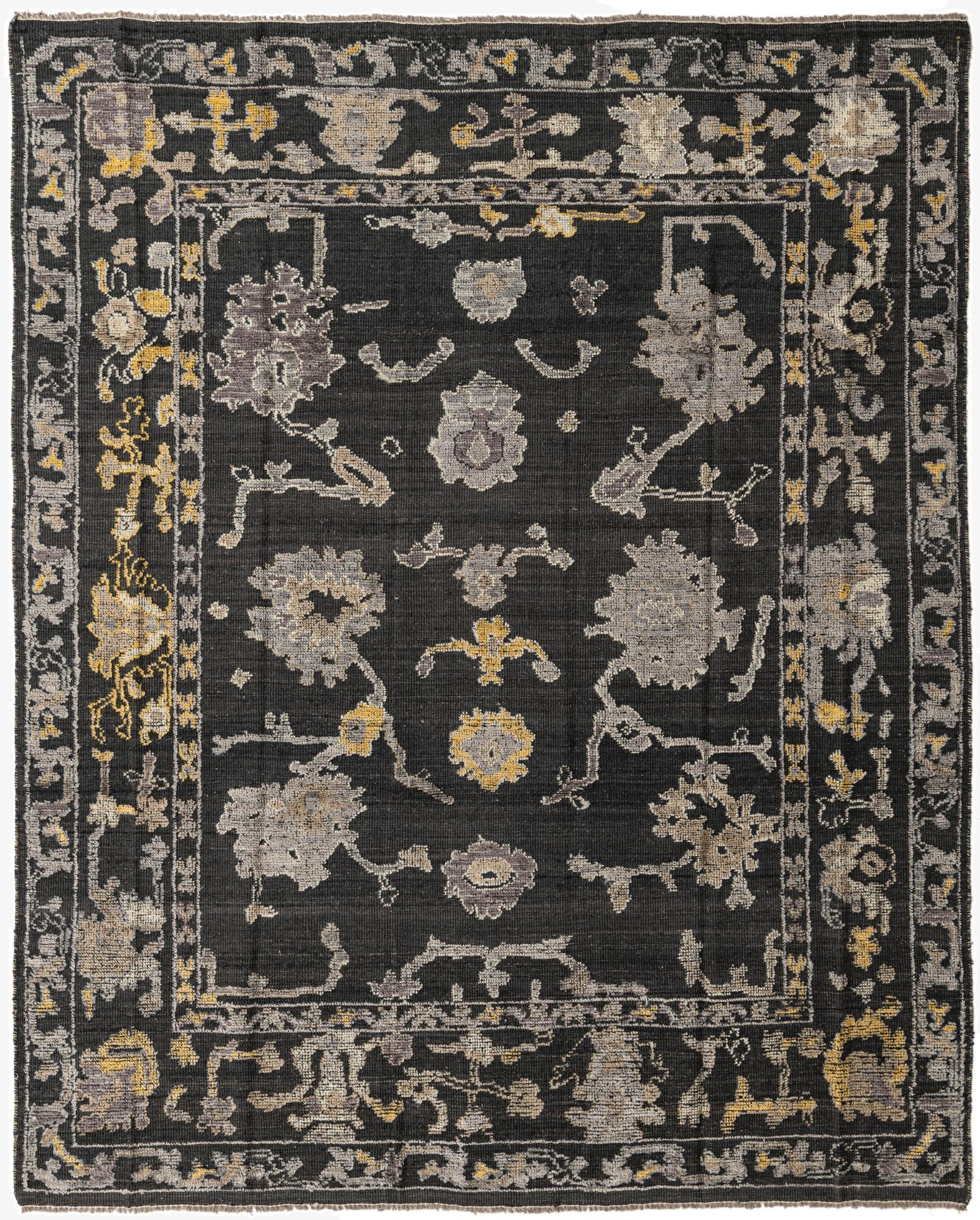  8' x 10'  Hand Knotted Oushak Wool Rug