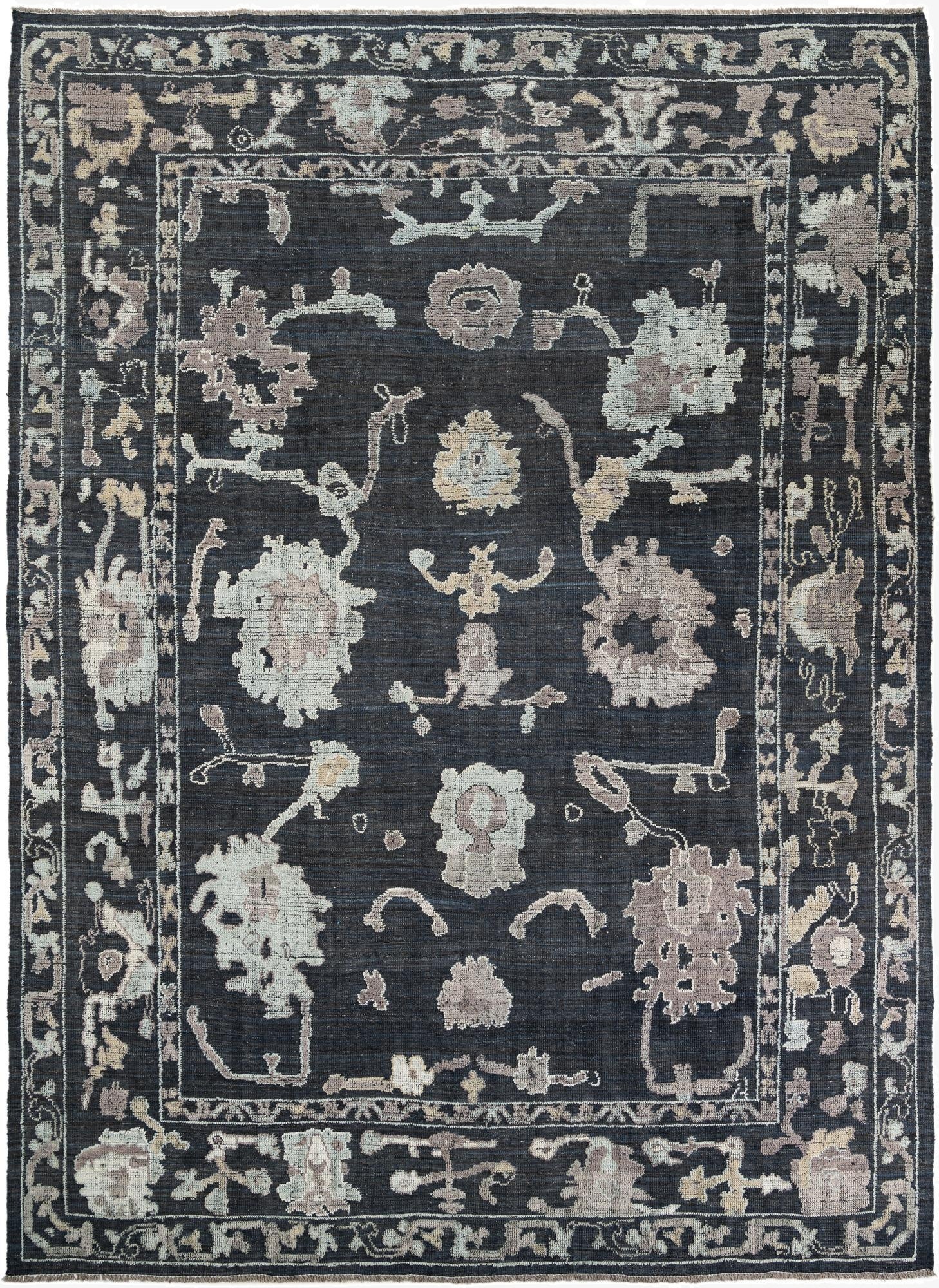  10' 1 x 14'  Hand Knotted Oushak Wool Rug