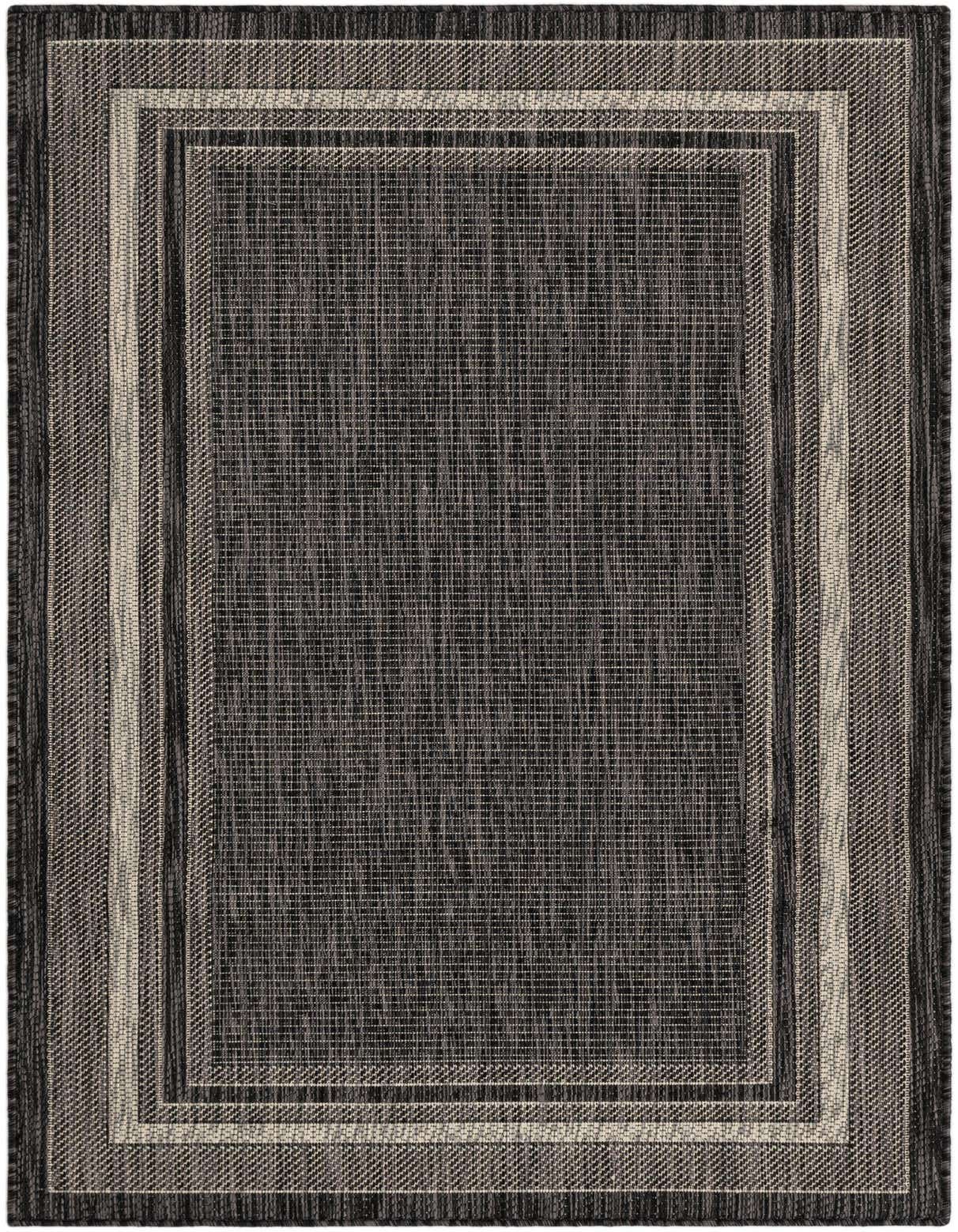 Primary image  3' 2 x 5' 4  Washable Border Indoor / Outdoor Rug