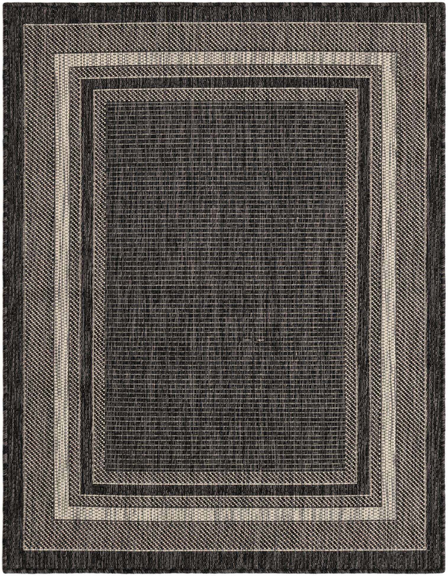 Primary image  3' x 4'  Washable Border Indoor / Outdoor Rug