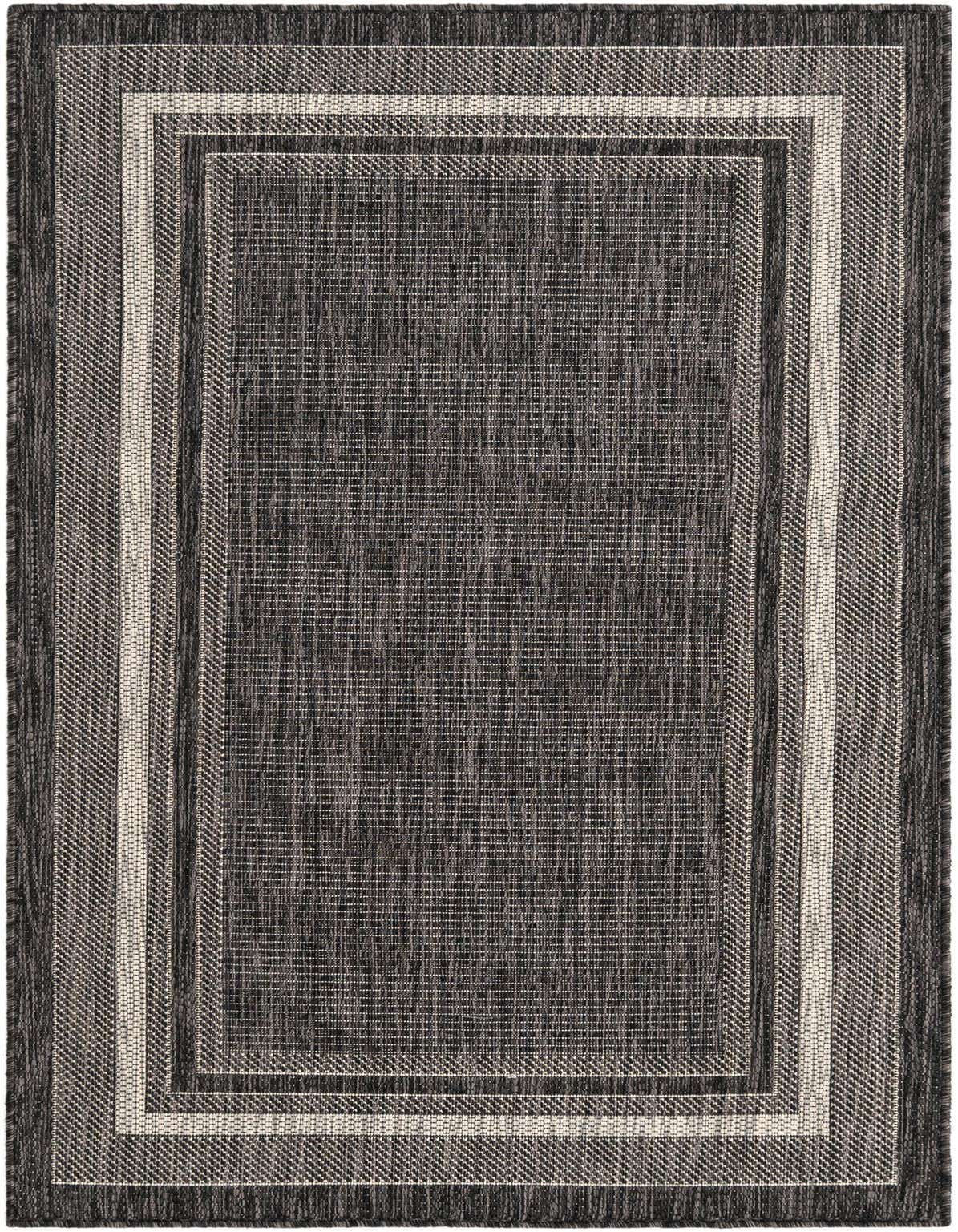 Primary image  3' x 5' 2  Washable Border Indoor / Outdoor Rug