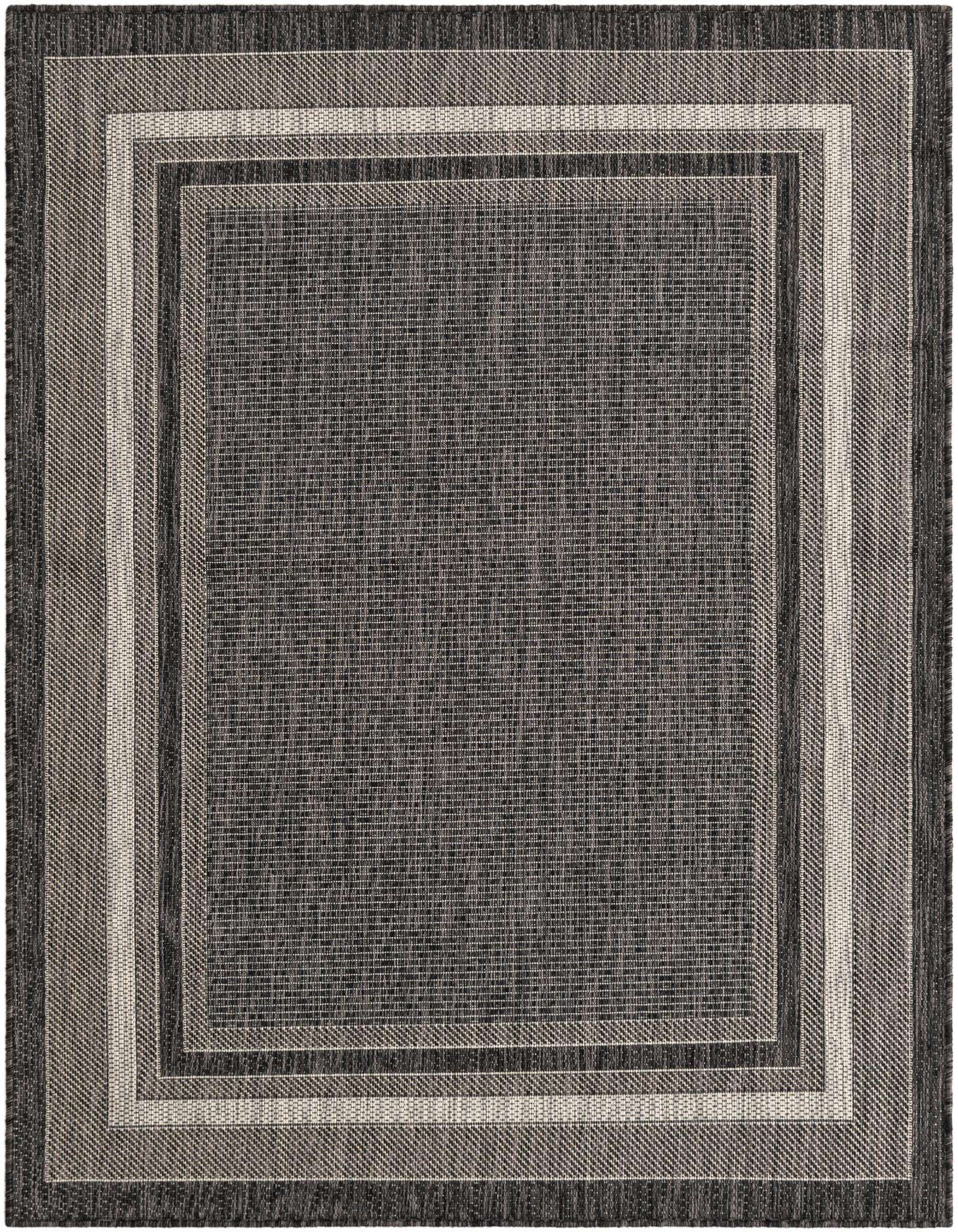 Primary image  4' x 5' 6  Washable Border Indoor / Outdoor Rug