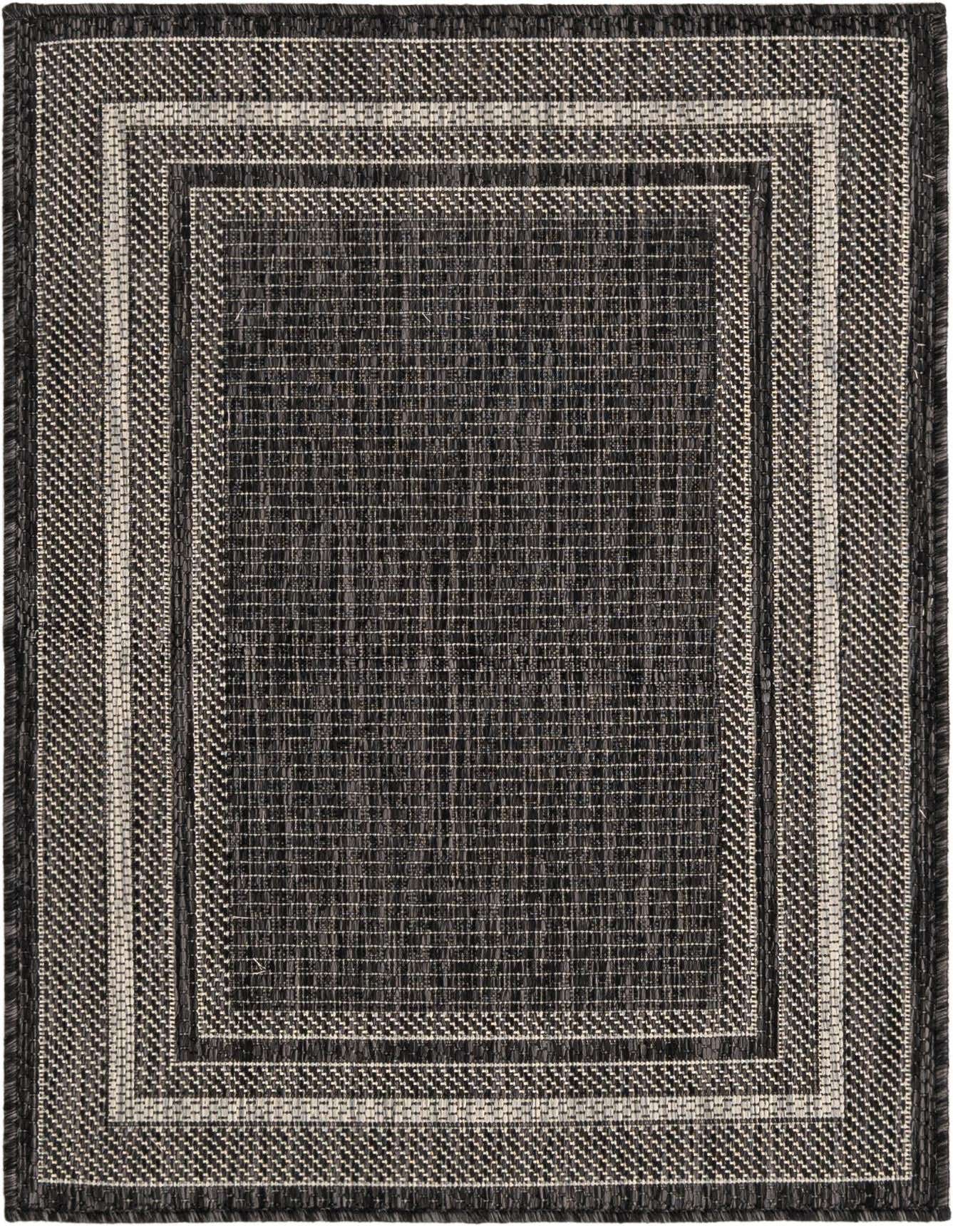 Primary image  2' x 3'  Washable Border Indoor / Outdoor Rug