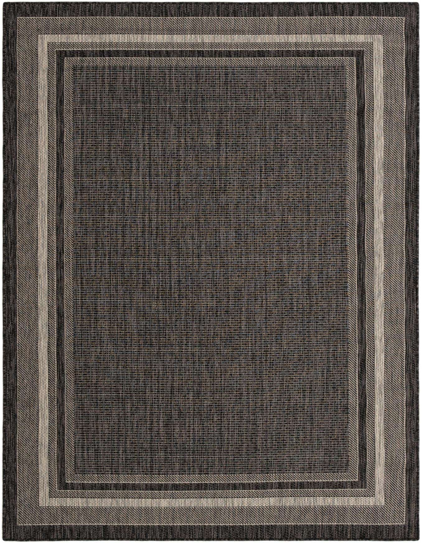 Primary image  5' x 7' 5  Washable Border Indoor / Outdoor Rug