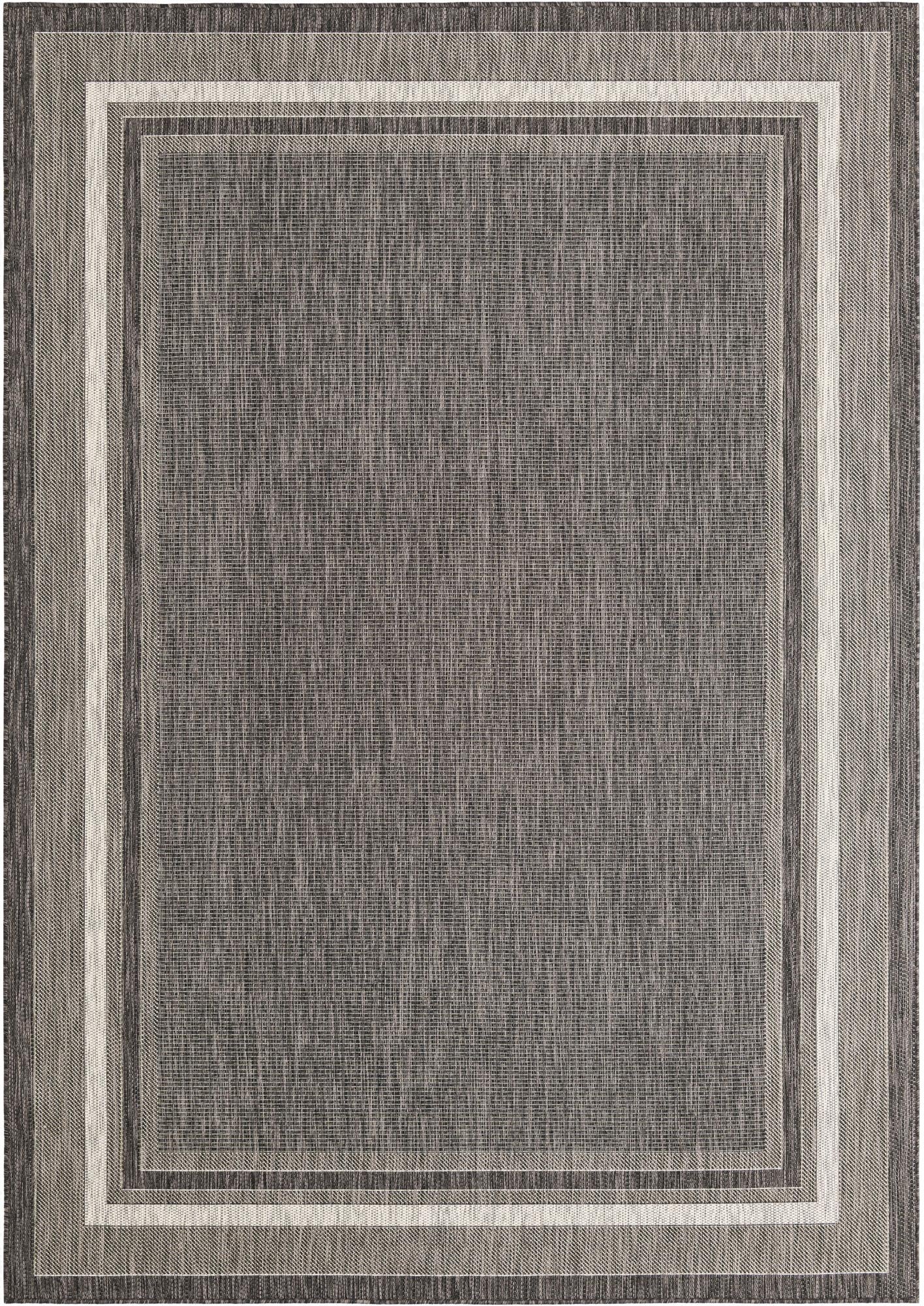  7' x 10'  Washable Border Indoor / Outdoor Rug