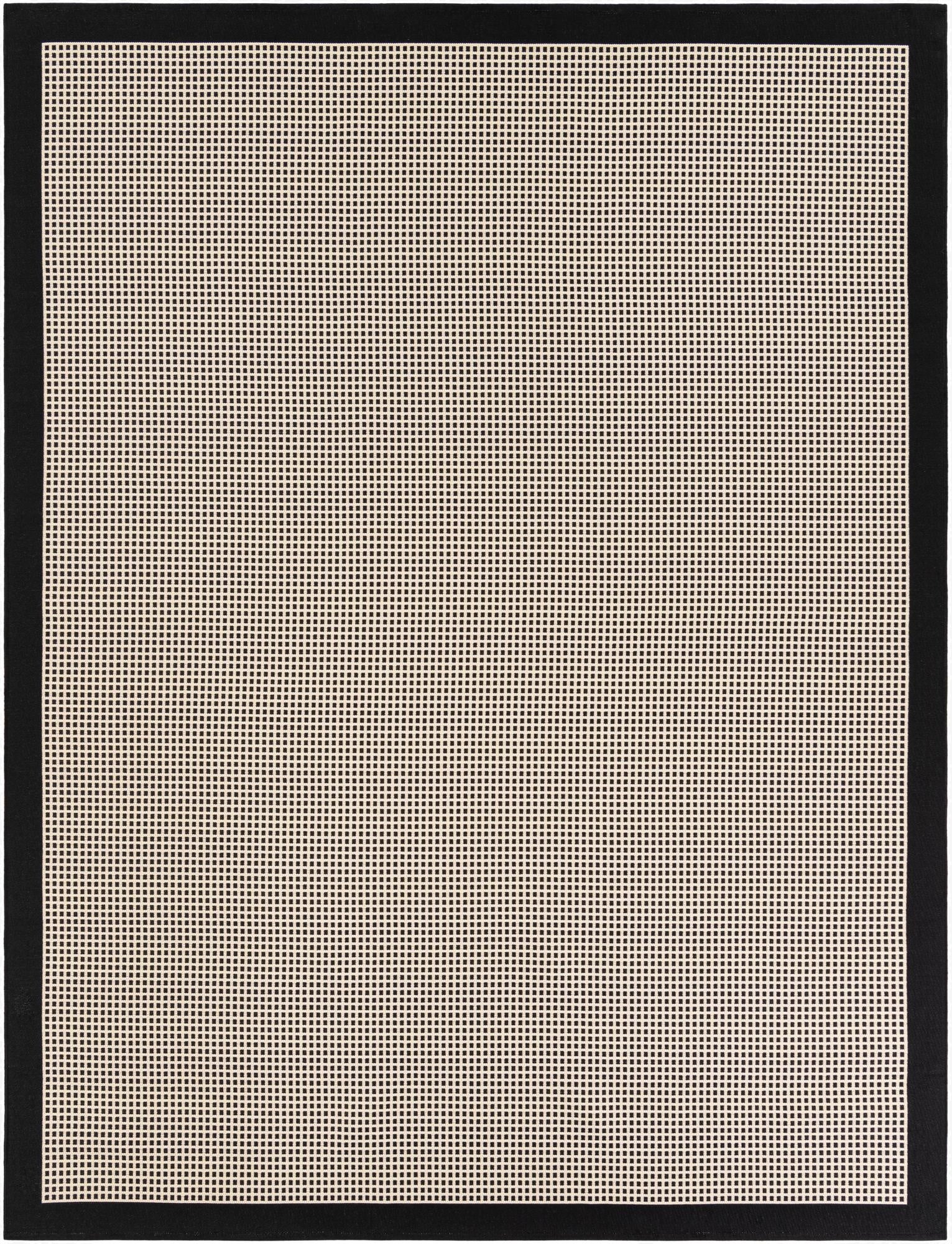  7' 10 x 10'  Washable Border Indoor / Outdoor Rug