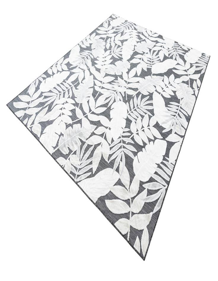 Detail image of  8' 2 x 10'  Washable Botanical Indoor / Outdoor Rug